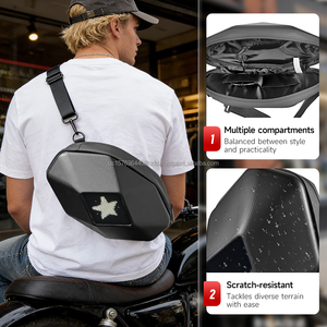Bolso bandolera con pantalla LED programable por APP, para viajes al aire libre, ciclismo, bolso de pecho LED, bolso de hombro para motocicleta, reflectante nocturno, USB 5V - Product Image 5
