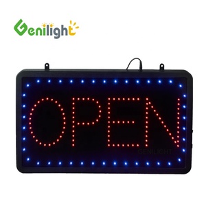 Letreros LED Abiertos para Publicidad Interior, Uso en Bares y <span class=keywords><strong>Empresas</strong></span>, con 3 Modos <span class=keywords><strong>de</strong></span> Cambio, Múltiples Colores, Certificación CE/ROHS, Fuente <span class=keywords><strong>de</strong></span> Alimentación, Cadena para Colgar - Product Image 1
