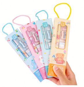 Promotion Supplies Customized <b>Cheap</b> Cute Fancy 5 Pcs Stationery <b>Set</b> Back to School <b>Gifts</b> for Primary Students Use - Product Image 1