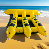 Tube de banane de poisson mouche remorquable de bateau de banane d'eau gonflable de haute qualité pour le sport aquatique d'été