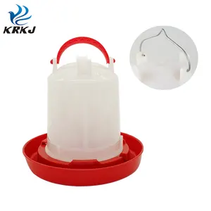 KD632 Strong plastic automatic chicken straight type bowl water drinker for poultry farm