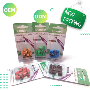 60/80/120/180/240/320 Anneau de ponçage Nail Art Foret à ongles 6.3x12.7mm 100 pièces/sac - Product Image 5