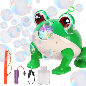 Muốn Bong Bóng Sản Phẩm Mới Phim Hoạt Hình Ếch Đèn Lồng Bong Bóng Máy Đồ Chơi Với Ánh Sáng Mùa Hè Ngoài Trời Bên Bong Bóng Súng Máy Đồ Chơi - Product Image 1