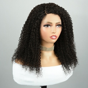 Perruque Bob Crépus Bouclés Cheveux Humains Bruts <span class=keywords><strong>13x4x1</strong></span> Dentelle Couleur Naturelle <span class=keywords><strong>13x4x1</strong></span> Perruques Bob Crépus Bouclés Cheveux Humains Vierges Prêts à Expédier - Product Image 2