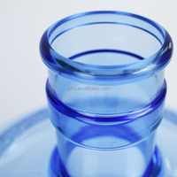 Bouteille d'eau en plastique réutilisable de qualité supérieure de 5 gallons, anti-fuite, 18,9 L, transparente, pour boire de l'eau