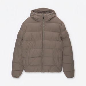 Veste matelassée légère haut de gamme avec capuche, logo personnalisé, coupe-vent, chaude, imperméable, style bomber, pour homme - Vente flash - Product Image 1
