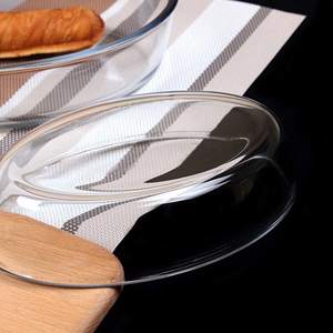 Utensilios de cocina de vidrio de borosilicato, plato de cazuela ovalada, vidrio para hornear, utensilios de vidrio esenciales para hornear - Product Image 3