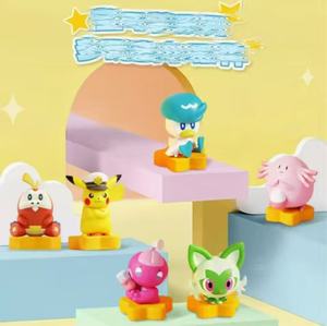 Figurine Pokémon authentique <span class=keywords><strong>de</strong></span> la série multi-joueurs Fun, boîte mystère, Captain <span class=keywords><strong>Pikachu</strong></span>, petits ornements <span class=keywords><strong>de</strong></span> bureau, jouets et objets <span class=keywords><strong>de</strong></span> collection tendance - Product Image 1