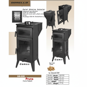 Estufa de chimenea de pellets DORELLO SM031 Pruva - Product Image 1