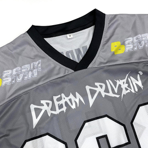 Maillot surdimensionné vintage de football américain Streetwear personnalisé Maillot de football américain boxy sublimé - Product Image 4