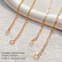 Collier à breloques EMANCO DIY en acier inoxydable, ajustable, style trombone, fait main pour femmes, vente en gros directe d'usine, dropshipping