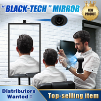 Nouveau design, miroir de salon de luxe pleine longueur, miroir mural pour salon de coiffure, miroir intelligent AI magique pour institut de beauté et salon de coiffure