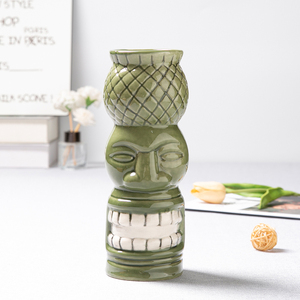 Custom <strong>Easter</strong> Land Themed Classic Barware Porcelain 3D Tiki <strong>Mugs</strong> Cocktail Cup Ceramic Moai Face Tiki <strong>Mug</strong> Ceramic Beer <strong>Mug</strong> - Product Image 4