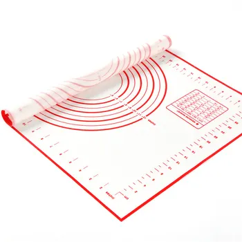 Biểu tượng tùy chỉnh Silicone Baking Mat bánh pizza bột Maker Pastry tiện ích nhà bếp công cụ nấu ăn