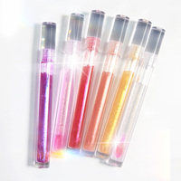 Gloss à lèvres transparent en vrac, pigment minéral, effet mat, repulpant, brillant, hydratant, végan, logo personnalisé, vente en gros, marque privée