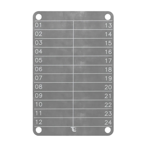 Plaque de stockage de phrases de graine de récupération de crypto en titane ou en acier inoxydable LOGO <span class=keywords><strong>personnalisé</strong></span> - Product Image 1