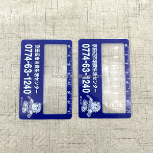 Marque-page en plastique Loupe avec <span class=keywords><strong>règle</strong></span> Loupe de lecture en PVC Loupe de <span class=keywords><strong>taille</strong></span> carte de crédit - Product Image 5