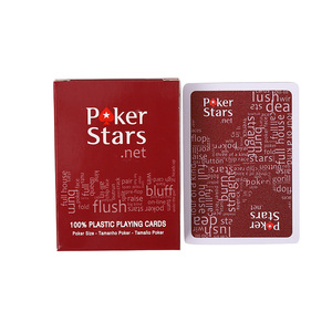 Jeu de cartes de <span class=keywords><strong>poker</strong></span> en plastique durable, lavable et imperméable, <span class=keywords><strong>avec</strong></span> une police large et visible, surface mate anti-usure, pour casino et loisirs - Product Image 1
