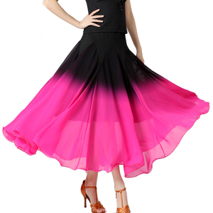 Falda <span class=keywords><strong>de</strong></span> Chiffon Degradado para Baile Moderno y <span class=keywords><strong>de</strong></span> Salón - Falda Fluida <span class=keywords><strong>de</strong></span> 360 Grados para Vals y Tango, Ideal para Práctica y Actuaciones <span class=keywords><strong>en</strong></span> Escenario - Product Image 6