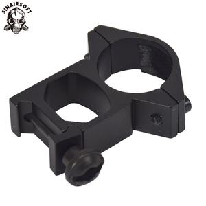 Anneaux de montage de lunette tactique d'extérieur 25,4 mm à profil haut avec base de montage 11 mm pour lunette optique - Product Image 4