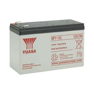 Batterie au plomb Yuasa NP7-12L 12V 7Ah VRLA pour utilisation en mode veille d'un système d'alimentation sans interruption (ASI) - Product Image 3