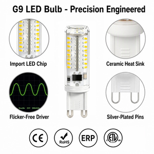 G9 LED <b>Bulb</b> Warm <b>White</b> 70 PCS 3014 LED Corn Light AC 230V 3W PC Material Long Lifespan G9 LED Lights - Product Image 2