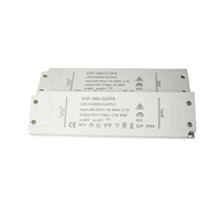 Transformateur LED étanche IP65 60W, alimentation 12V 24V 110V, pour réfrigérateur/congélateur, plastique, classe 2, éclairage LED