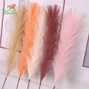 Bas quantité minimale de commande 61.5CM Long Herbe De <span class=keywords><strong>Pampa</strong></span> <span class=keywords><strong>Artificielle</strong></span> Haute Tiges Moelleuses Séchées Faux Grappes D'herbe Plante pour Mariage Vase Filler Décor - Product Image 5