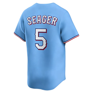 2026 Nieuw gestikt Amerikaans honkbaltenue 5 Corey Seager 48 Jacob DeGrom 6 Josh Jung 36 Wyatt Langford 17 Eovaldi 24 Nimmo - Product Image 4