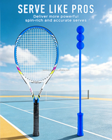 Entrenador de Swing de Tenis con Acción de Látigo y Resistencia - Herramienta de Entrenamiento de Eje Flexible - Desarrolla la Explosividad del Antebrazo y la Muñeca