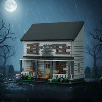 80014 2026 Model Kit Rumah Terlupakan MOC Baru, Ornamen Meja dari Bata, Puzzle Edukatif, Hadiah Liburan, 1398pcs Set Blok Bangunan