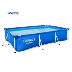 Bestway 56404 en kaliteli aile açık dikdörtgen yapı iskeletli yüzme havuzu