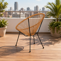 Ensemble de canapés en rotin pour patio, style tendance, pour balcon, extérieur, canapé Acapulco