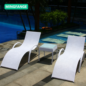 Chaise longue d'extérieur en teck imperméable pour villa, cour, piscine, hôtel, maison d'hôtes, chaise de plage en bois massif - Product Image 4