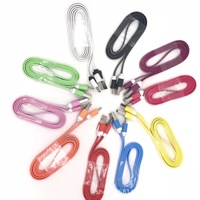 Câble USB 'Noodle' - A/Micro B - 3 pieds/1 m