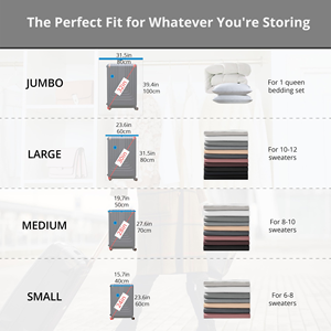 Factory Price Eco Friendly Space Saver Compressed Bag Vacuum <b>Storage</b> Bag Set with Pump for <b>Clothes</b> Mattress - Product Image 3