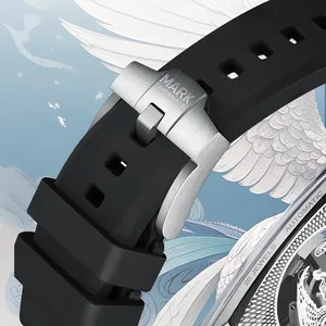 Reloj Mecánico Automático para Hombre Mark Fairwhale, 46MM, Caja de Acrílico, Correa de Goma, Resistente al Agua, Luminoso, Diseño de Totem Bai Ze, FW-6900 - Product Image 5