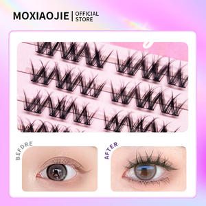 Pestañas Postizas Individuales <span class=keywords><strong>Profesionales</strong></span> <span class=keywords><strong>de</strong></span> Pelo Sintético a Granel, Segmentos <span class=keywords><strong>de</strong></span> Pestañas, Clusters <span class=keywords><strong>de</strong></span> Pestañas a Presión con <span class=keywords><strong>Pinzas</strong></span> para Pestañas - Product Image 5