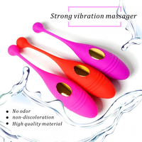 Fernbedienungsvibrations-Ei aus Silikon, Klitorisstimulator für Frauen, wiederaufladbar, tragbares Sexspielzeug, Vibrator, Liebes-Ei