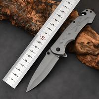 Couteau pliant tactique de poche pour le camping en plein air, lame utilitaire de qualité industrielle en acier inoxydable, pointe tombante, brise-verre