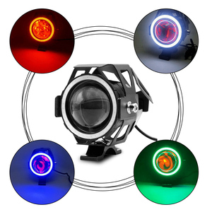<span class=keywords><strong>Phare</strong></span> de <span class=keywords><strong>moto</strong></span> à Led avec yeux d'angle 125W, projecteurs supplémentaires, feux antibrouillard universels, lampe de conduite auxiliaire de <span class=keywords><strong>moto</strong></span> à LED U7 - Product Image 3