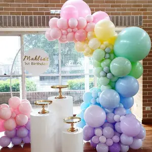 10 inch Factory direct supply Macaron latex balloons pastel latex balloons for babyshower party decoration