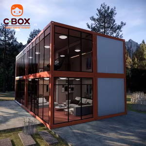 บ้านสำเร็จรูปแบบโมดูลาร์ Cbox อัพเกรด สำนักงานเคลื่อนที่ วิลล่า ค่ายพักคนงาน ร้านอาหาร บ้านคอนเทนเนอร์แบบแพ็คแบน - Product Image 2