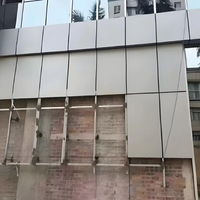 Revêtement architectural en aluminium massif pour mur de bâtiment commercial