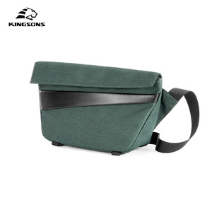 Kingsons Green Men's Chest Bag Large Capacity Water Resistant Shoulder Crossbody Bag Casual Everyday Use - Product Image 4