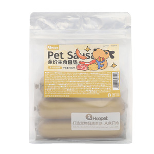 Friandises pour chiens Huayuan Hoopet : saucisses aromatisées au jambon, au poulet et au bœuf, riches en viande, valeur nutritionnelle complète. - Product Image 3