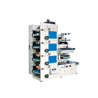 Machine d'impression d'étiquettes flexo automatique, 320mm, 5 couleurs, web étroit empilé