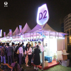 Carpa Suple para Exteriores con Techo Puntiagudo, de Aleación de Aluminio y Tela Oxford, Rectangular, para Ferias Comerciales, Impermeable, para Todas las Estaciones - Product Image 2