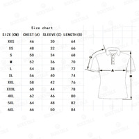 Polo vintage à manches courtes, col polo, unisexe, 100% polyester, séchage rapide, impression par sublimation, logo sur le dos/avant