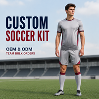 Ensemble de maillot et short de football gris bordeaux personnalisé, respirant, à manches courtes, pour l'entraînement quotidien des clubs de football amateurs